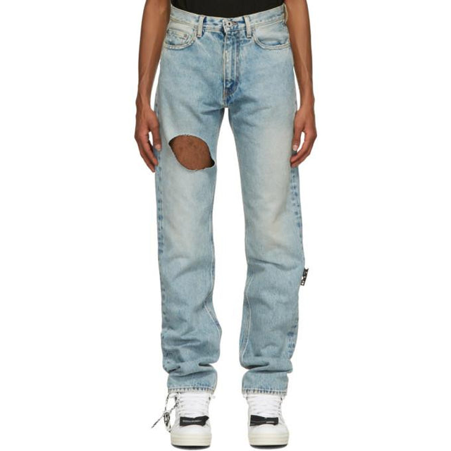 Off-White Blue Slim Meteor Joseph Jeans