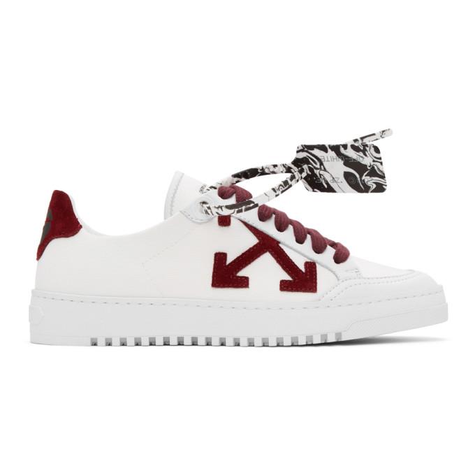 Off-White Burgundy 2.0 Low Top Sneakers