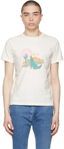 Remi Relief Off-White 'Camp' T-Shirt - T-shirt du camp de Remi Soulagement 'Camp' 'Camp' - Remi 릴리프 오프 화이트 '캠프'티셔츠