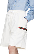 Gucci Off-White Canvas Swim Shorts
