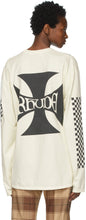 Rhude Off-White Classic Checkers Long Sleeve T-Shirt
