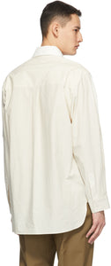 Deveaux New York Off-White Crinkle Duncan Shirt