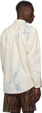 Palm Angels Off-White Denim Tie-Dye Shirt