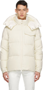 Moncler Off-White Down Vignemale Jacket - Veste de vignette Vignemale Down Moncler - 몬 클러 끄기 화이트 vignemale 자켓