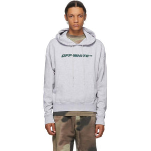 Off-White Grey Trellis Worker Hoodie
