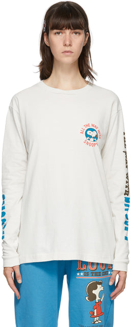 Marc Jacobs Off-White Peanuts Edition Snoopy Long Sleeve T-Shirt