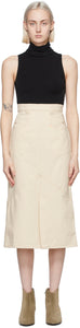 Isabel Marant Off-White Pomano Skirt - Jupe Pomano Off-White Isabel Marant - Isabel Marant Off-White Pomano Skirt.