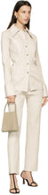 Nanushka Off-White Vegan Leather Char Trousers - Pantalon en cuir végétalien blanc cassé nanushka - Nanushka Off-White Vegan 가죽 숯 바지