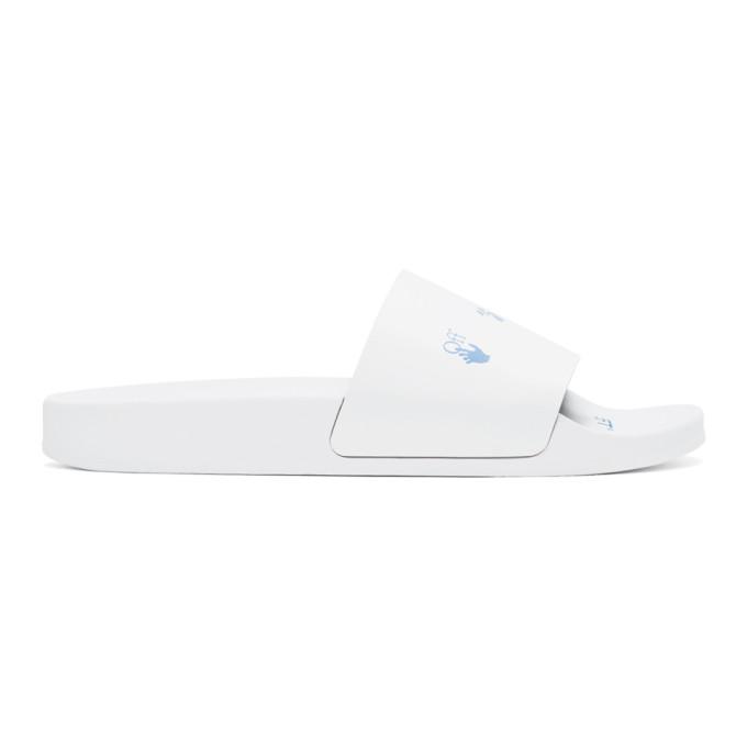 Off-White White and Blue New Logo Slides