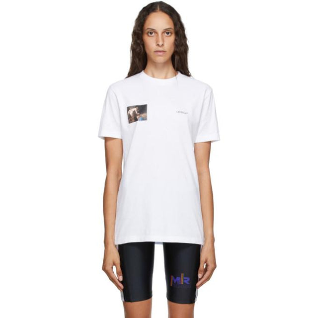 Off-White White Caravaggio Angel Slim T-Shirt