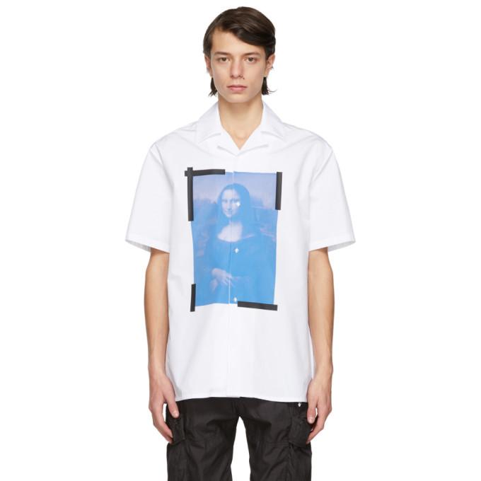 Off-White White Mona Lisa Holiday Short Sleeve Shirt