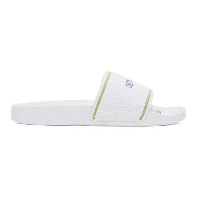 Off-White White Towel Slides