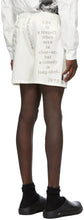 TAKAHIROMIYASHITA TheSoloist. Off-White Wool Pyjama Shorts