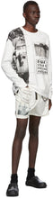 TAKAHIROMIYASHITA TheSoloist. Off-White Wool Pyjama Shorts