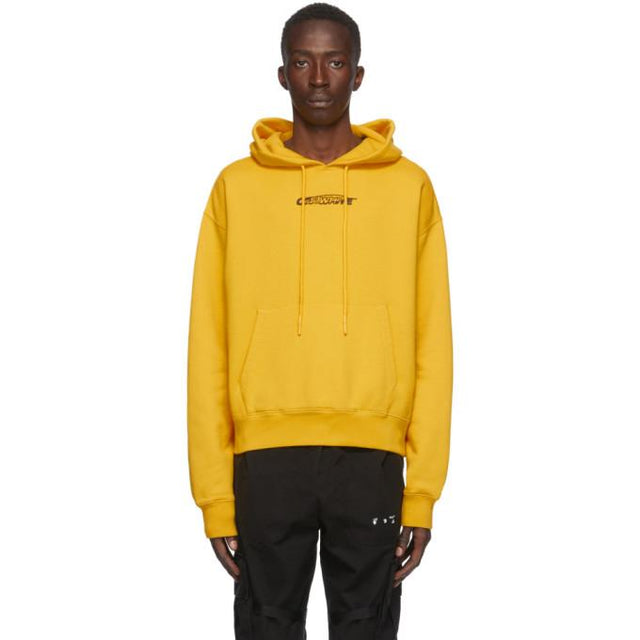 Off-White Yellow Hand Painters Hoodie