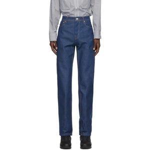 Opening Ceremony Blue Flared Raw Jeans