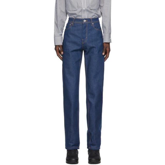 Opening Ceremony Blue Flared Raw Jeans