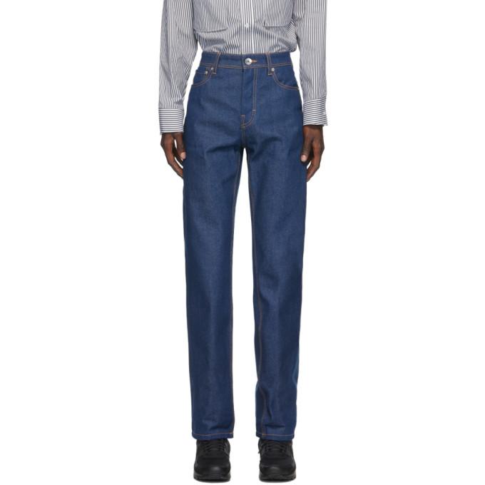 Opening Ceremony Blue Flared Raw Jeans