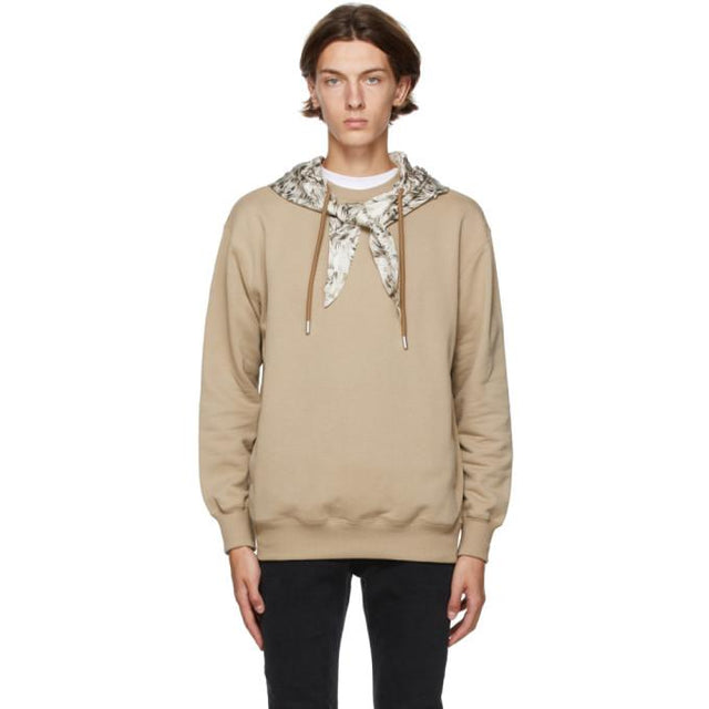 Opening Ceremony Brown Scarf Hoodie