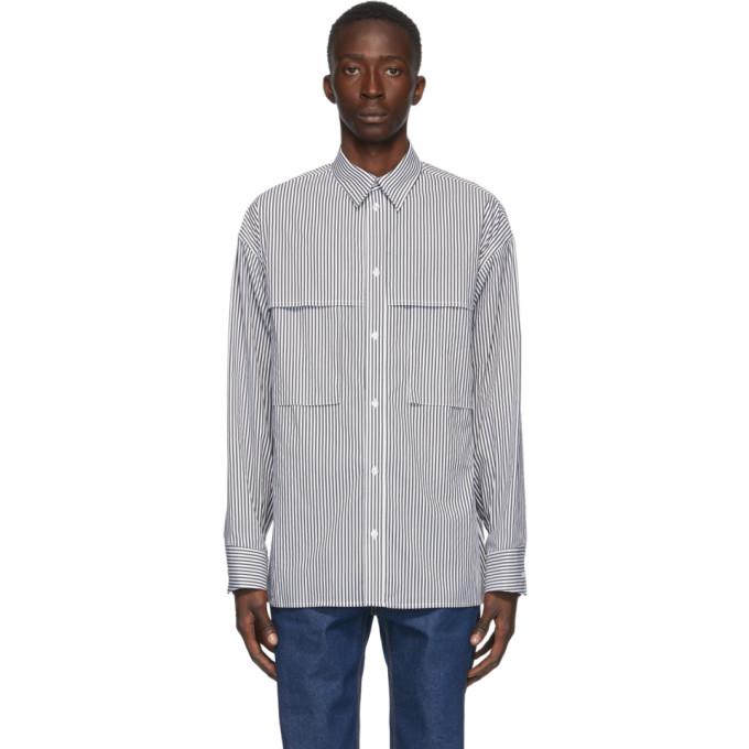 Opening Ceremony White and Black Box Logo Shirt