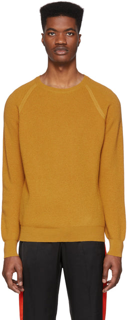 Eidos Orange Waffle Sweater - Pull de gaufre Orange Eidos - Eidos 오렌지 와플 스웨터