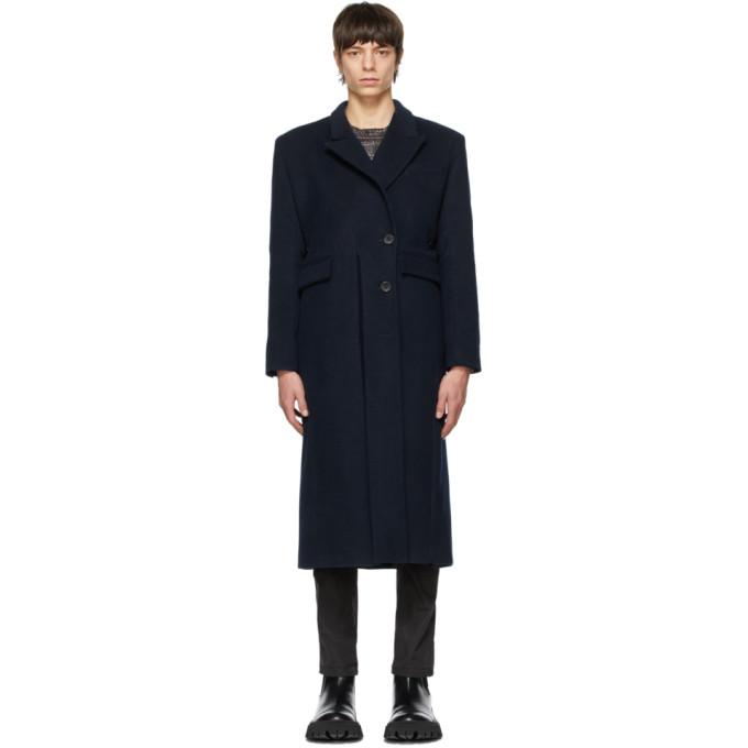 Ottolinger Navy Wool Wrap Coat