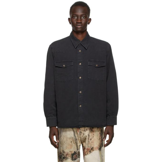 Our Legacy Black Denim New Frontier Shirt