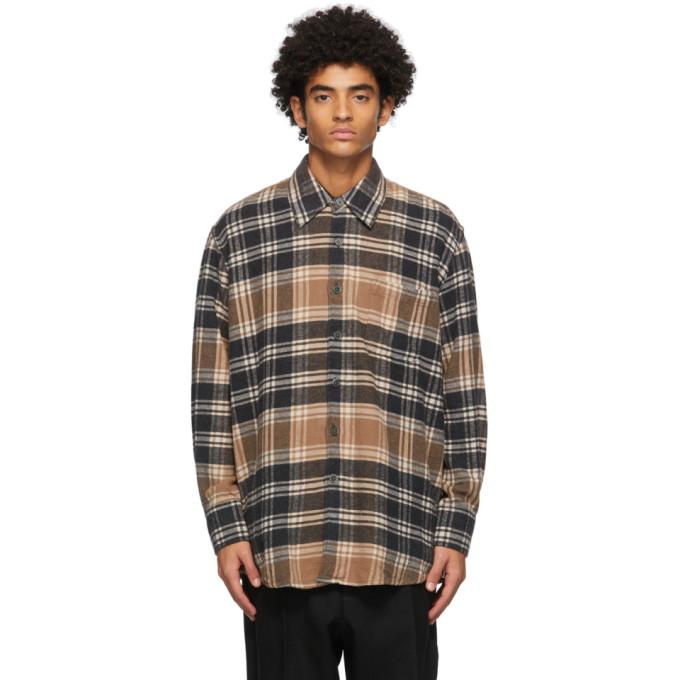 Our Legacy Brown Plaid Above Shirt