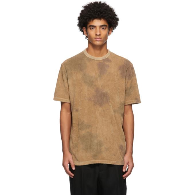 Our Legacy Tan Tie-Dye New Box T-Shirt