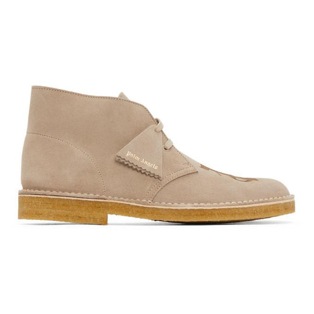 Palm Angels Beige Clarks Originals Edition Logo Desert Boots