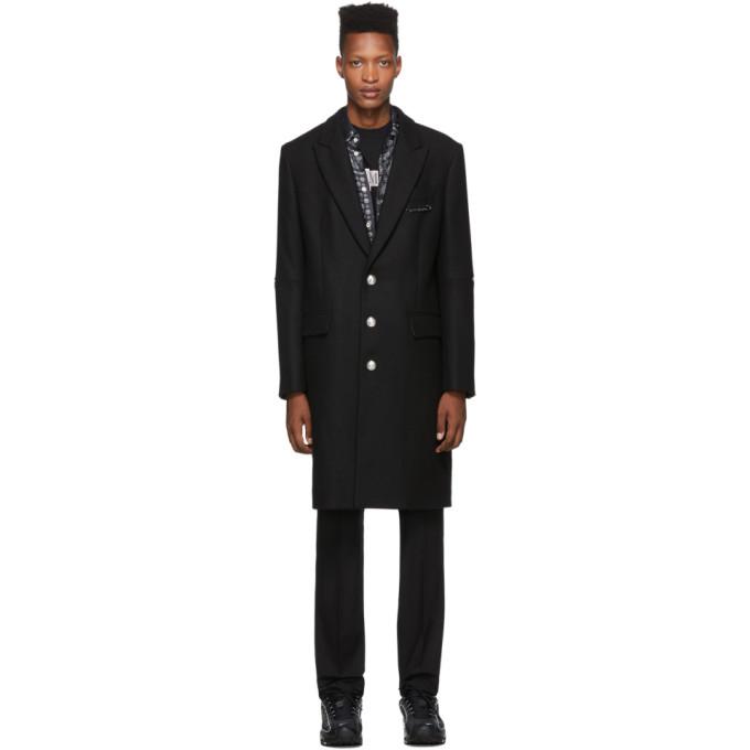 Palm Angels Black Classic Coat