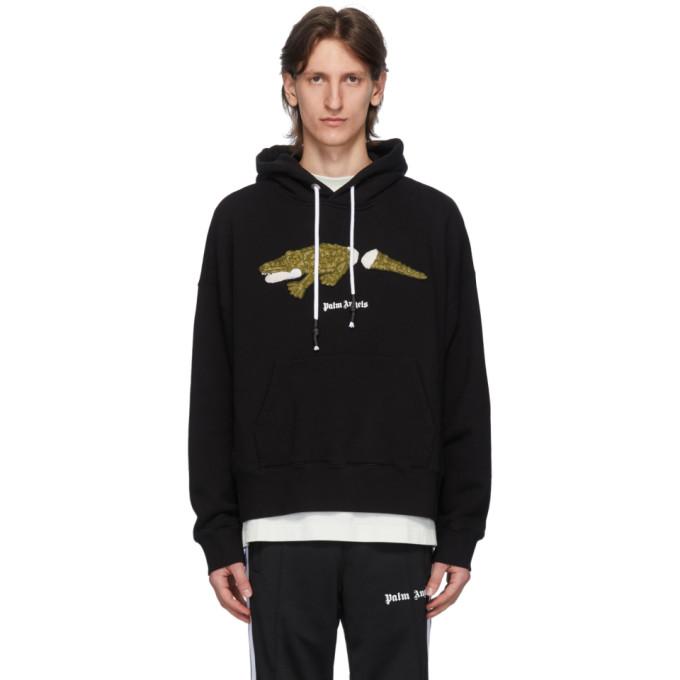 Palm Angels Black Croco Hoodie