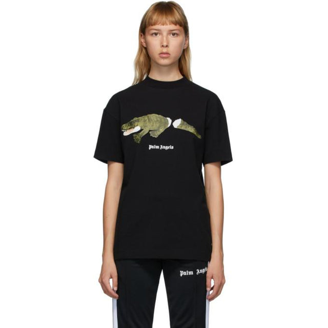 Palm Angels Black Croco T-Shirt