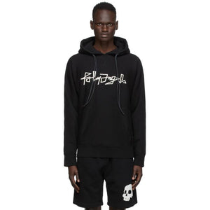 Palm Angels Black Desert Logo Kimono Hoodie