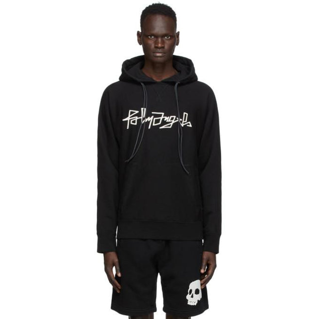Palm Angels Black Desert Logo Kimono Hoodie