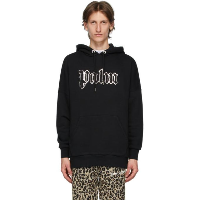 Palm Angels Black Glow-In-The-Dark Hoodie