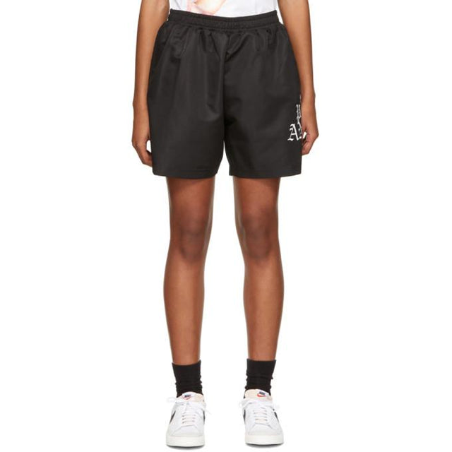 Palm Angels Black Hue Gothic Logo Shorts
