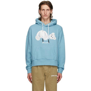 Palm Angels Blue Bear Hoodie