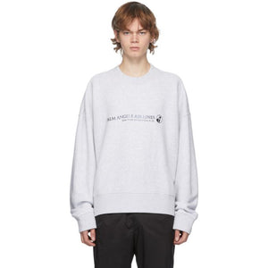 Palm Angels Grey Palm Airlines Sweatshirt