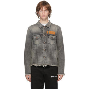 Palm Angels Grey Venice Denim Jacket