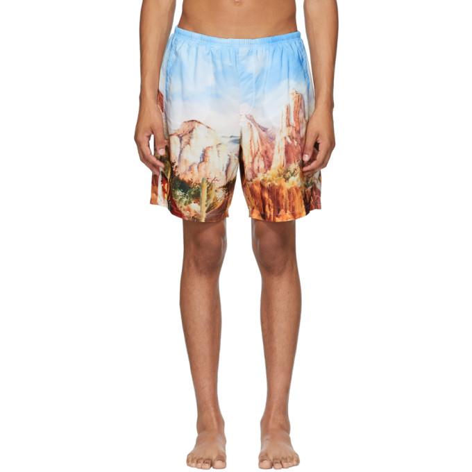 Palm Angels Multicolor Canyon Swim Shorts