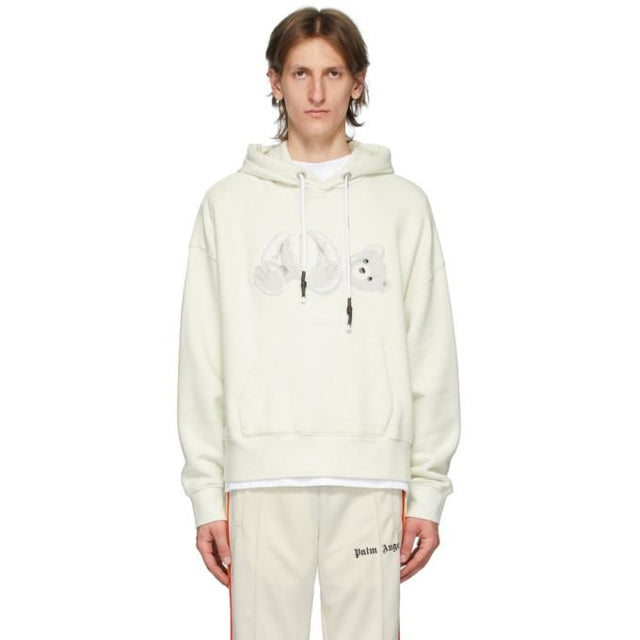 Palm Angels Off-White Ice Bear Hoodie