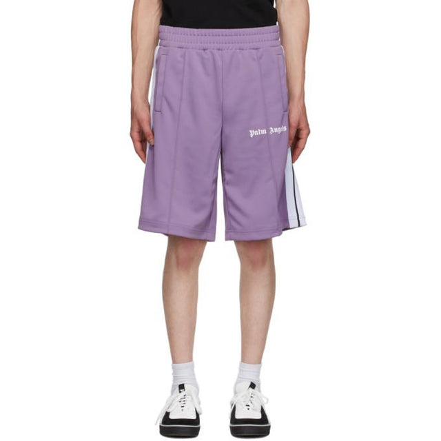 Palm Angels Purple Classic Track Shorts