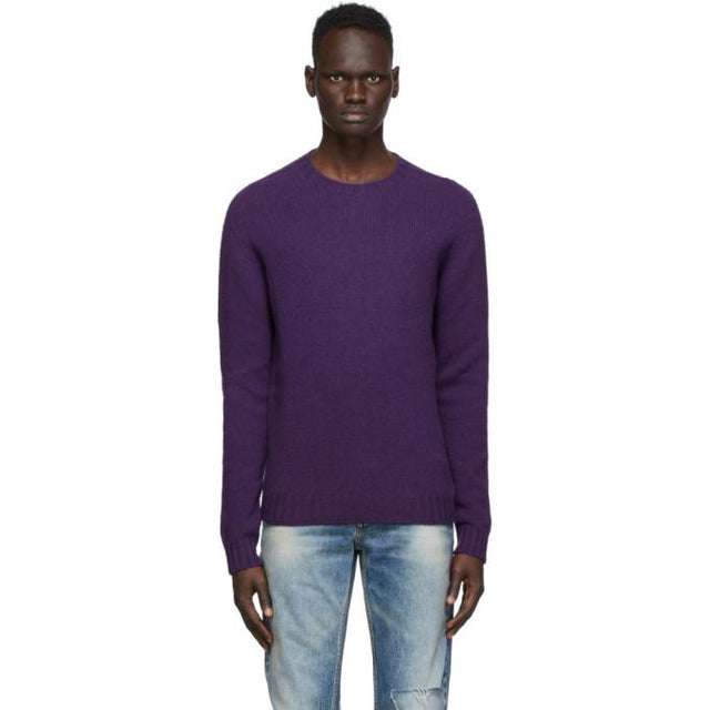 Palm Angels Purple Logo Sweater