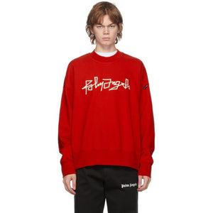 Palm Angels Red Desert Logo Sweatshirt