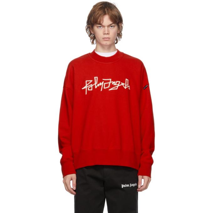 Palm Angels Red Desert Logo Sweatshirt