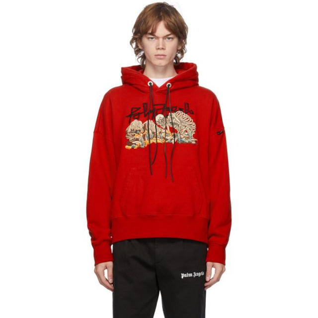 Palm Angels Red Desert Skull Hoodie