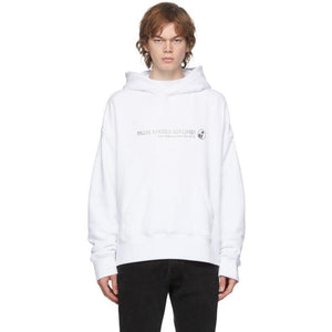 Palm Angels White Palm Airlines Kimono Hoodie