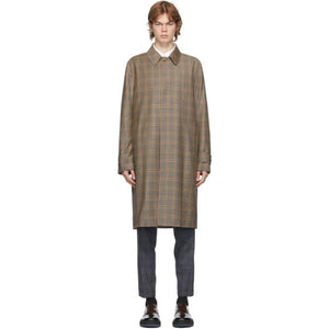 Paul Smith Beige Check Wool Coat