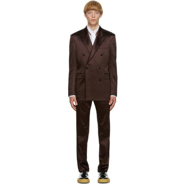 Paul Smith Brown Satin Soho Suit